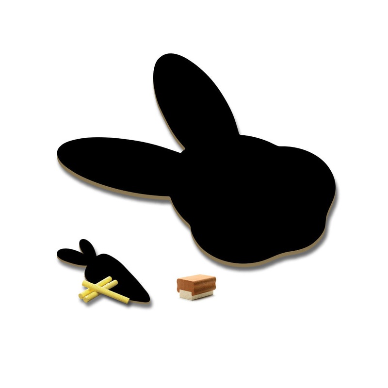 Meal Time Shaped Chalkboard Mat & Coaster – Bunny