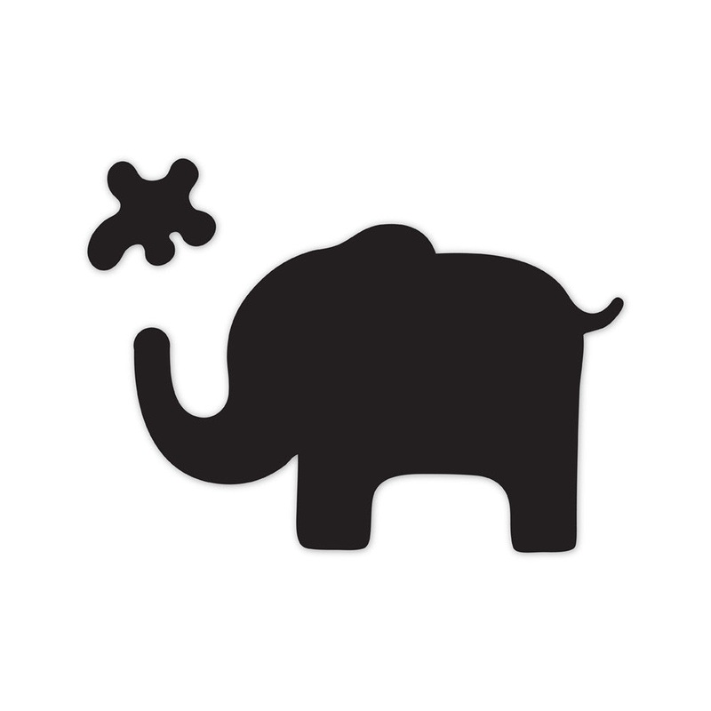Meal Time Shaped Chalkboard Mat & Coaster – Elephant