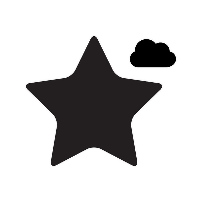 Meal Time Shaped Chalkboard Mat & Coaster – Star