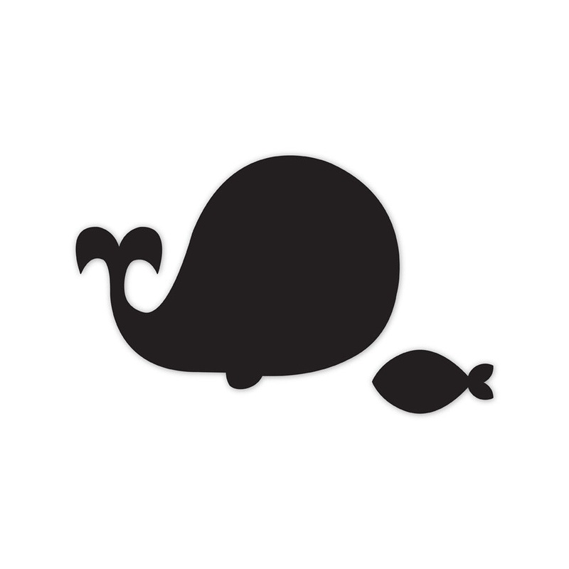 Meal Time Shaped Chalkboard Mat & Coaster – Whale