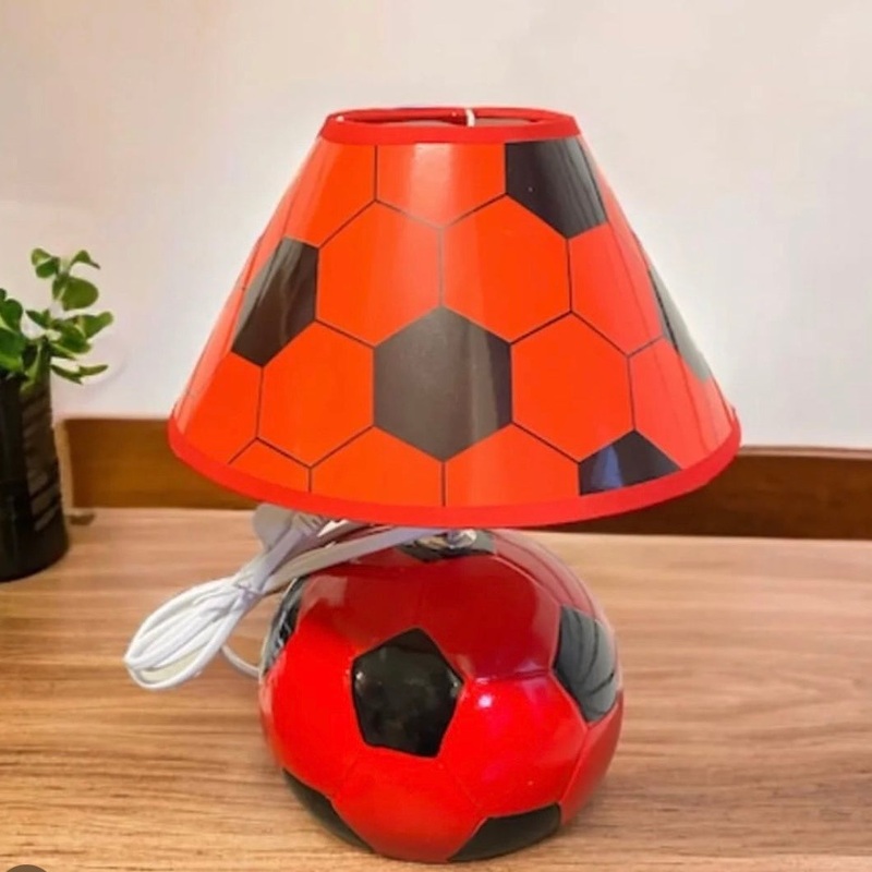 Night Lamp – Football Fun (Red & Black)