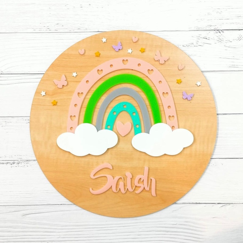 Rainbow Radiance Name Plaque