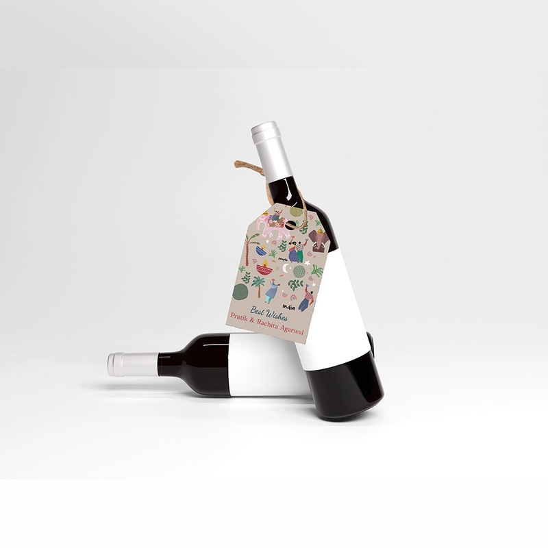 Wine Tags – Diwali Burst