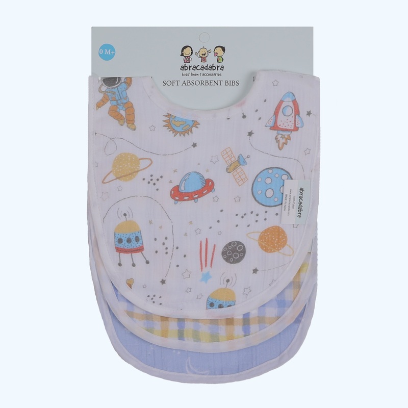 Abracadabra Muslin Bibs – Rocketman