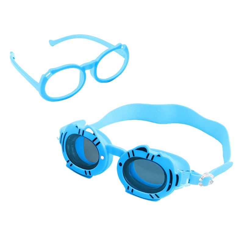 Blue Fish Dual Glass Frame Sun Protection & Swimming Goggles For Kids, UV Protected And Anti Fog