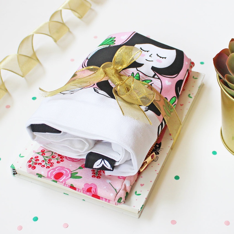 Crazy Plant Lady Themed Curated Gift Hamper – Set of Matching Notebook, Tote Bag & Pouch