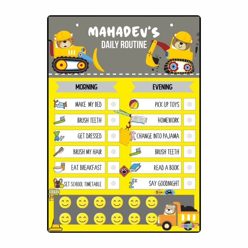 Daily Reward Chart Personalised    Builder Zone