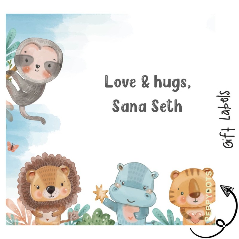Gift Labels – Animals Watercolor