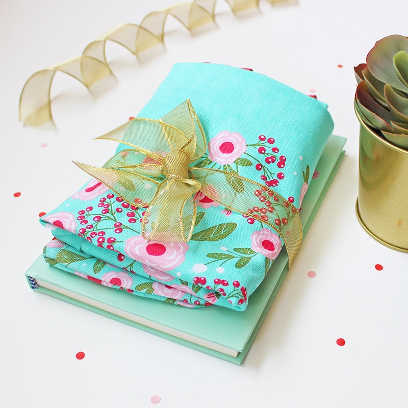 Green Springflower Themed Curated Gift Hamper – Set of Matching Notebook, Tote Bag & Pouch