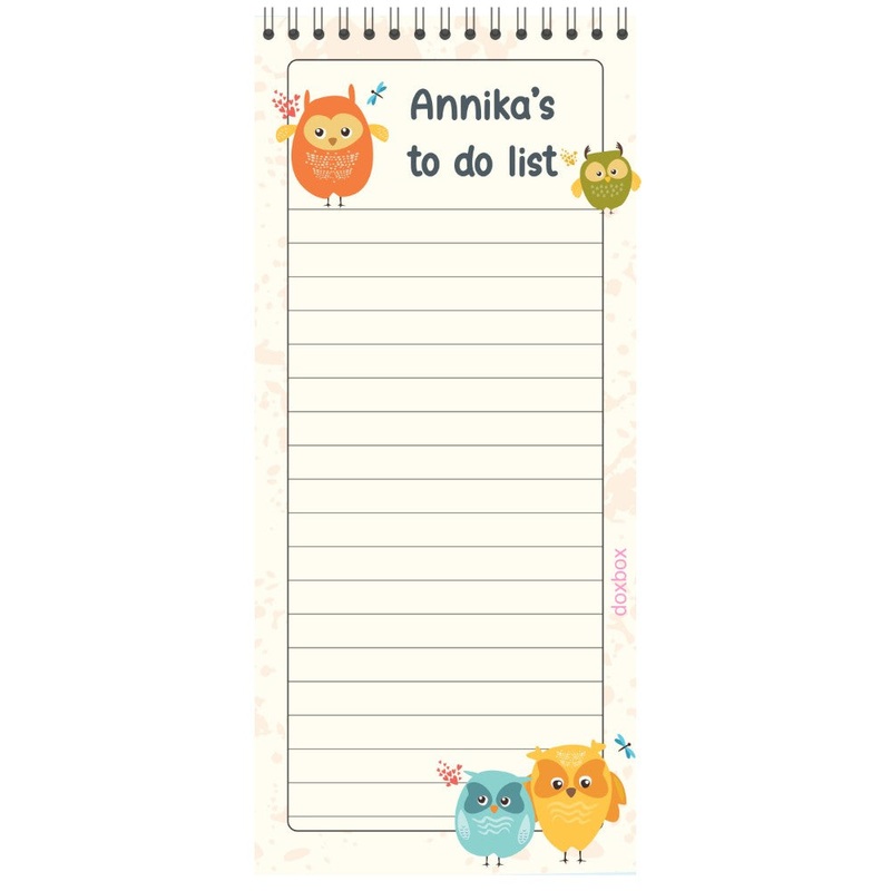 List Pads – Cute Owl