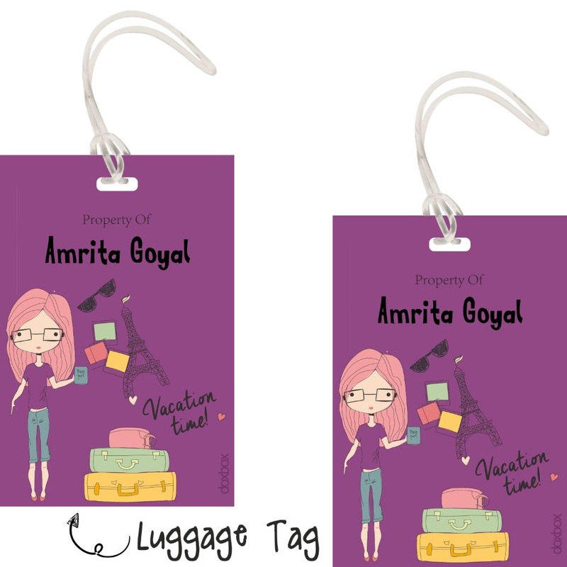 Luggage Tag – Purple Vacation