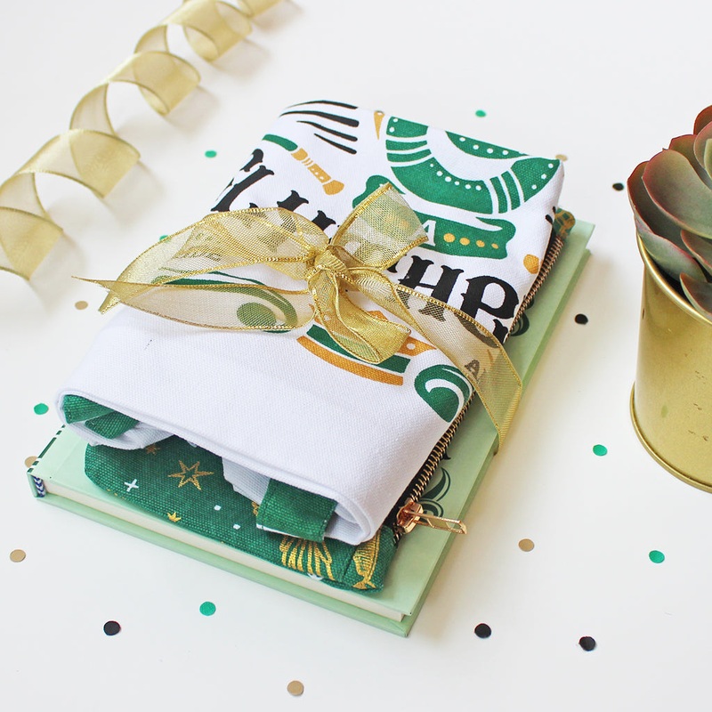 Official Harry Potter Slytherin House Themed Curated Gift Hamper – Set of Matching Notebook, Tote Bag & Pouch