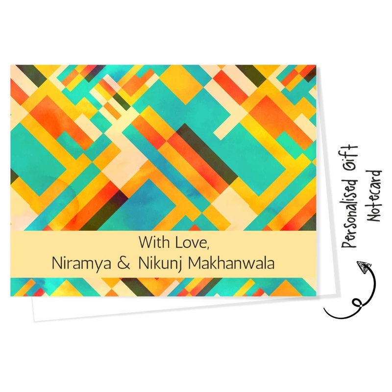 Personalised Gift Notecard – Abstract Stripes