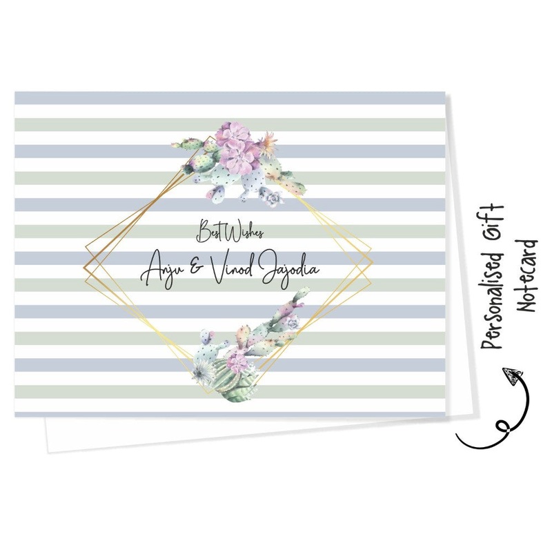 Personalised Gift Notecard – Cactus