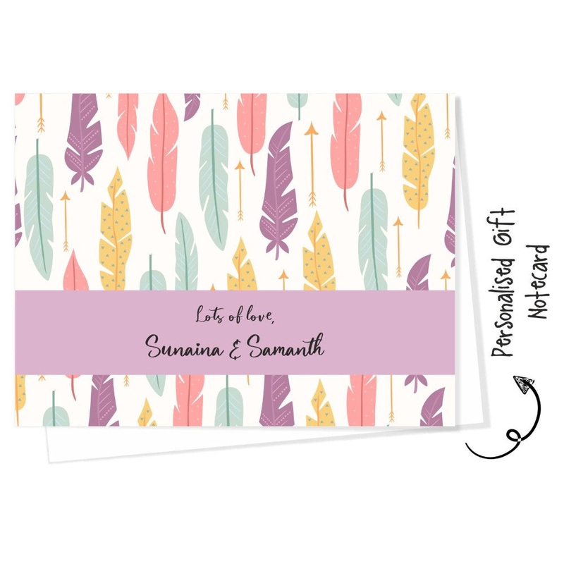 Personalised Gift Notecard – Feather