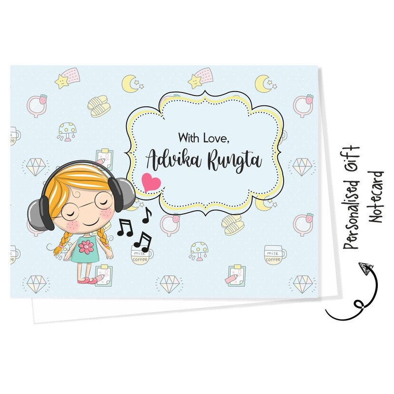 Personalised Gift Notecard – Green Girl
