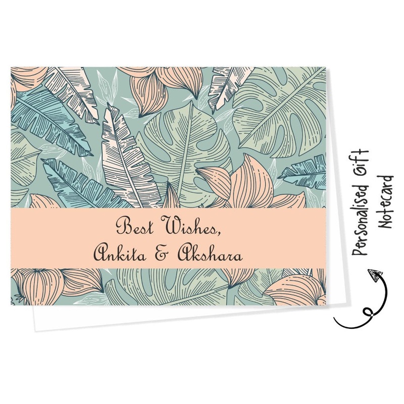 Personalised Gift Notecard – Vintage Leaves