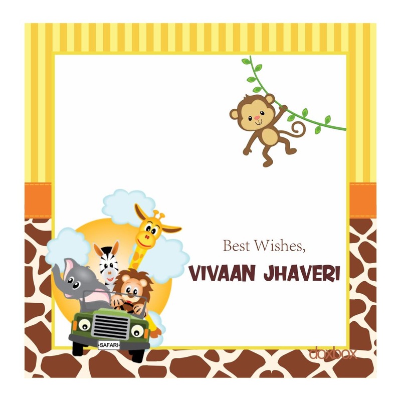Personalised Gift Tags – Safari Animals