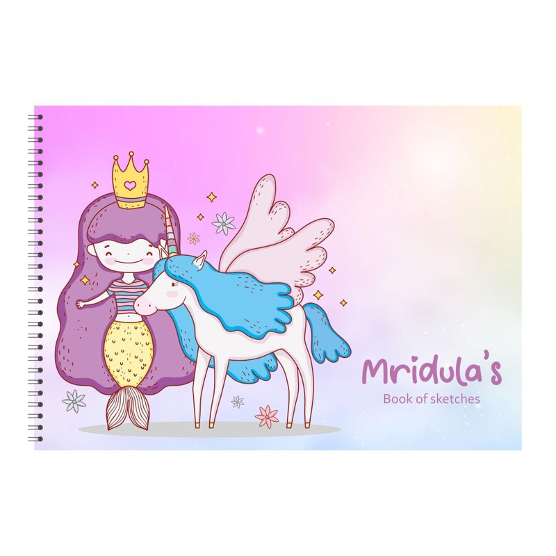 Personalised Sketchbook – Dreamy Mermaid