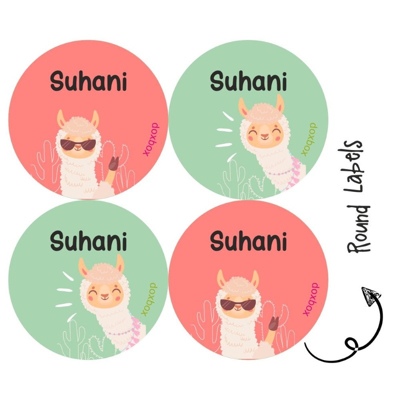 Round water proof label – Llama group