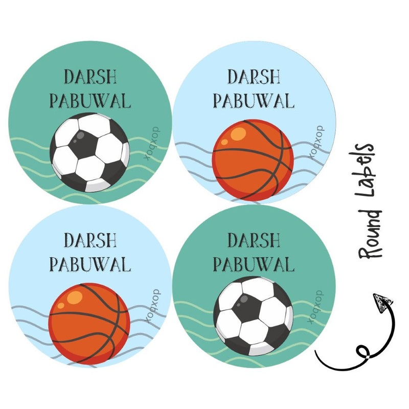 Round Water Proof Label – Sports