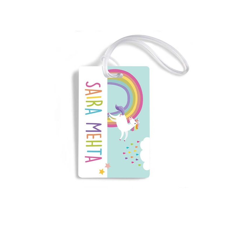 Unicorn & Rainbow – Luggage-Tags-Set-Of-4-1