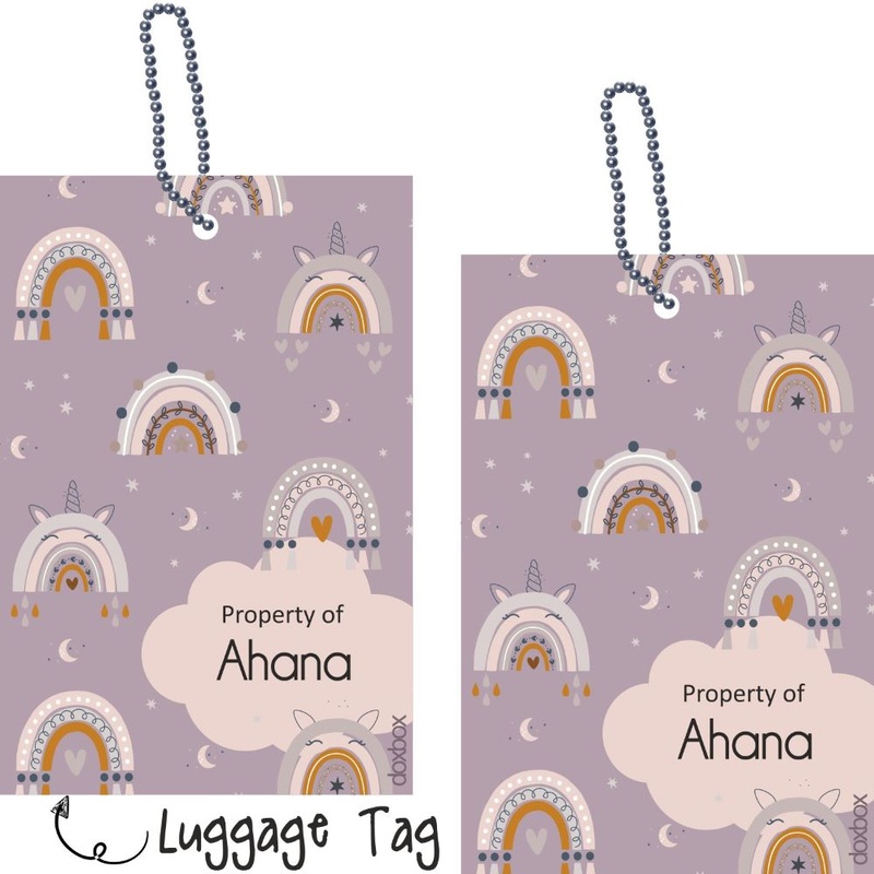 Luggage Tag – Black Zig Zag