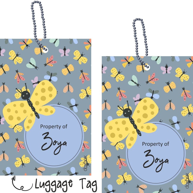 Luggage Tag – Colourful Bugs