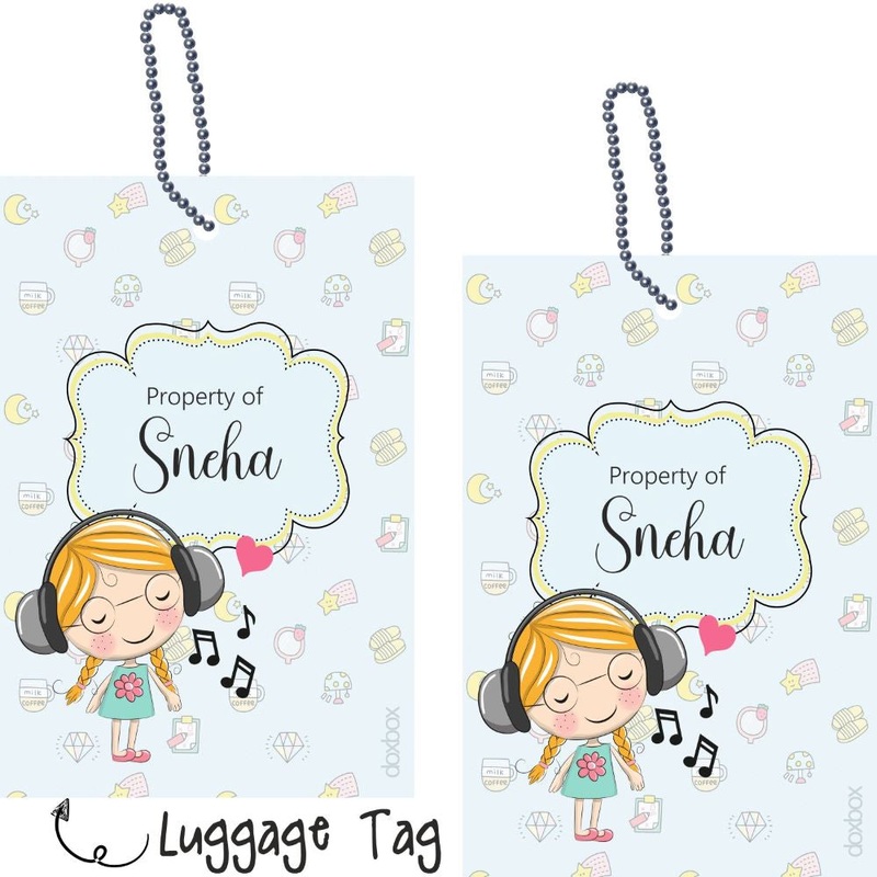 Luggage Tag – Green Girl