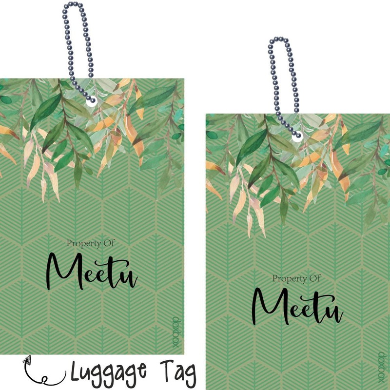 Luggage Tag – Hexagon Leaf