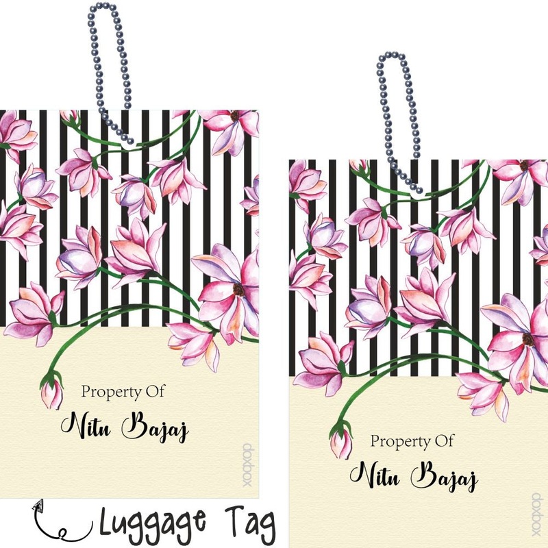 Luggage Tag – Pink Tulip