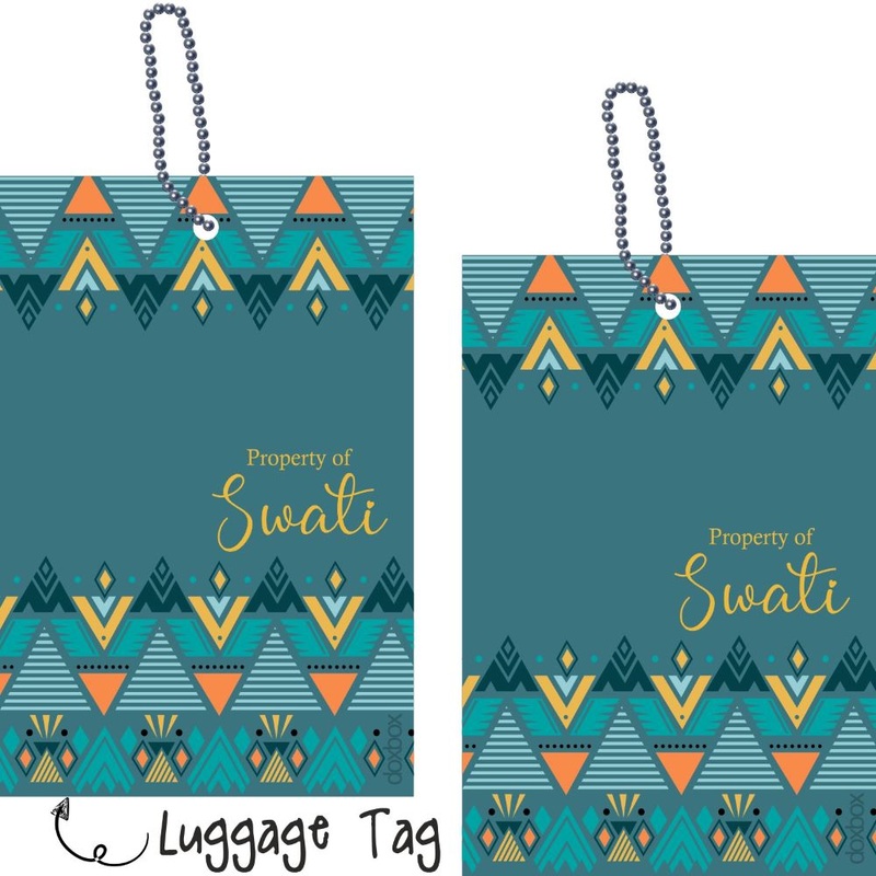 Luggage Tag – Tribal Geometric