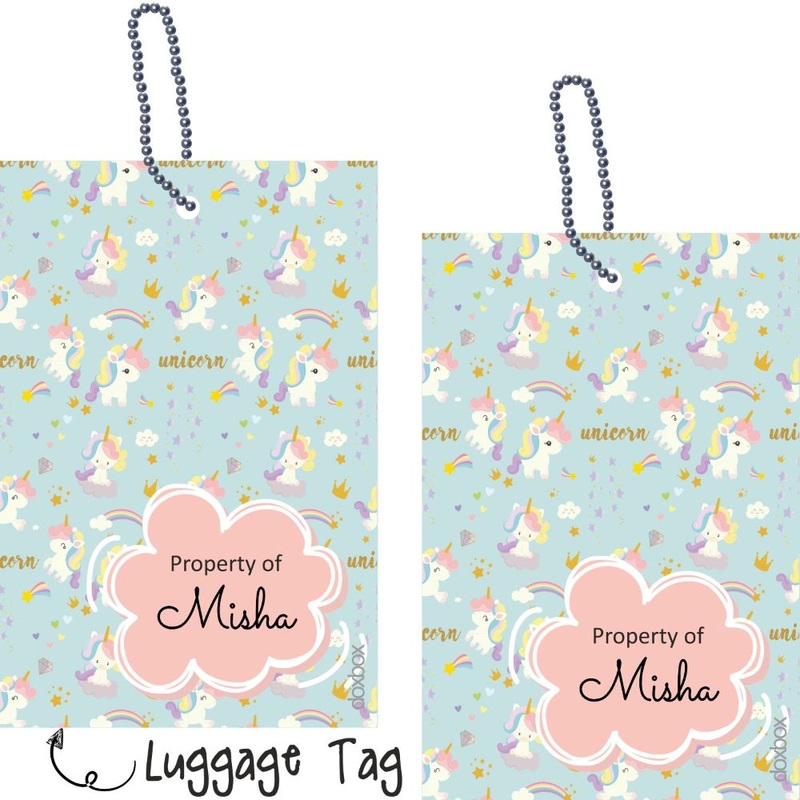 Luggage Tag – Unicorn on clouds