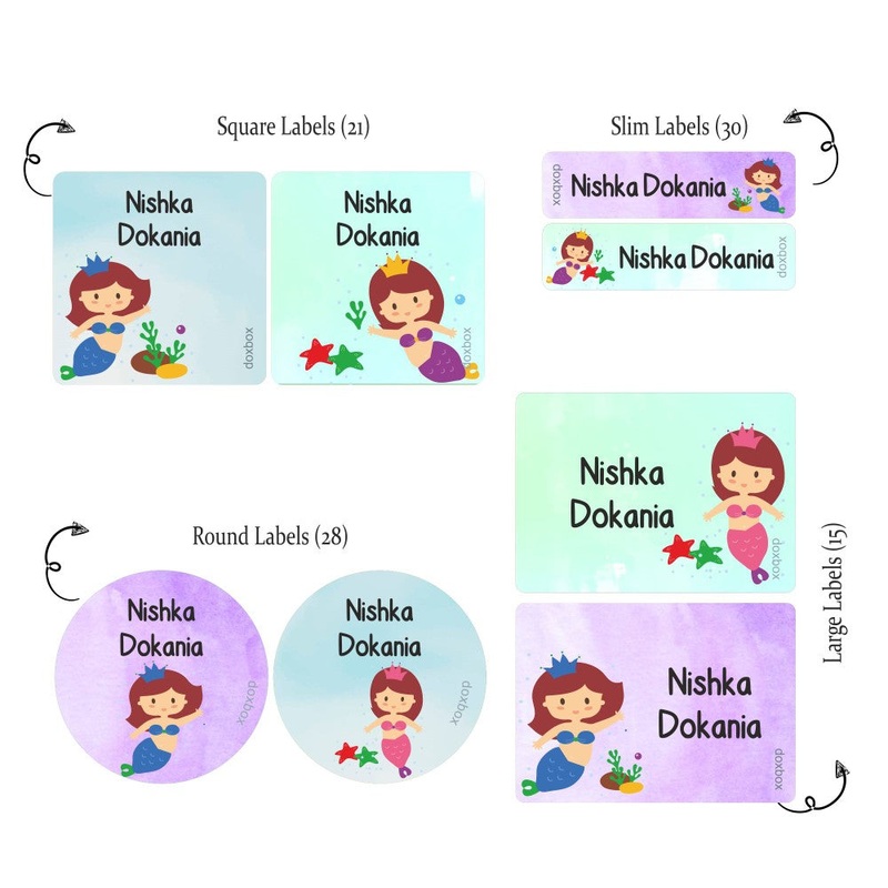 Mixed Labels – Cute Mermaid