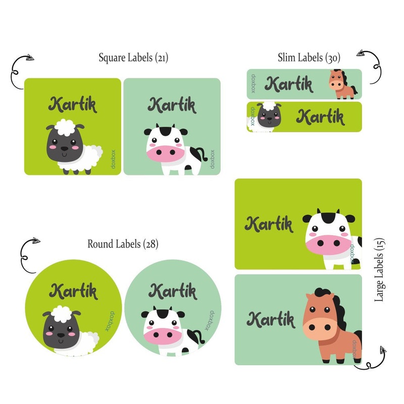 Mixed Labels – Farm Animals