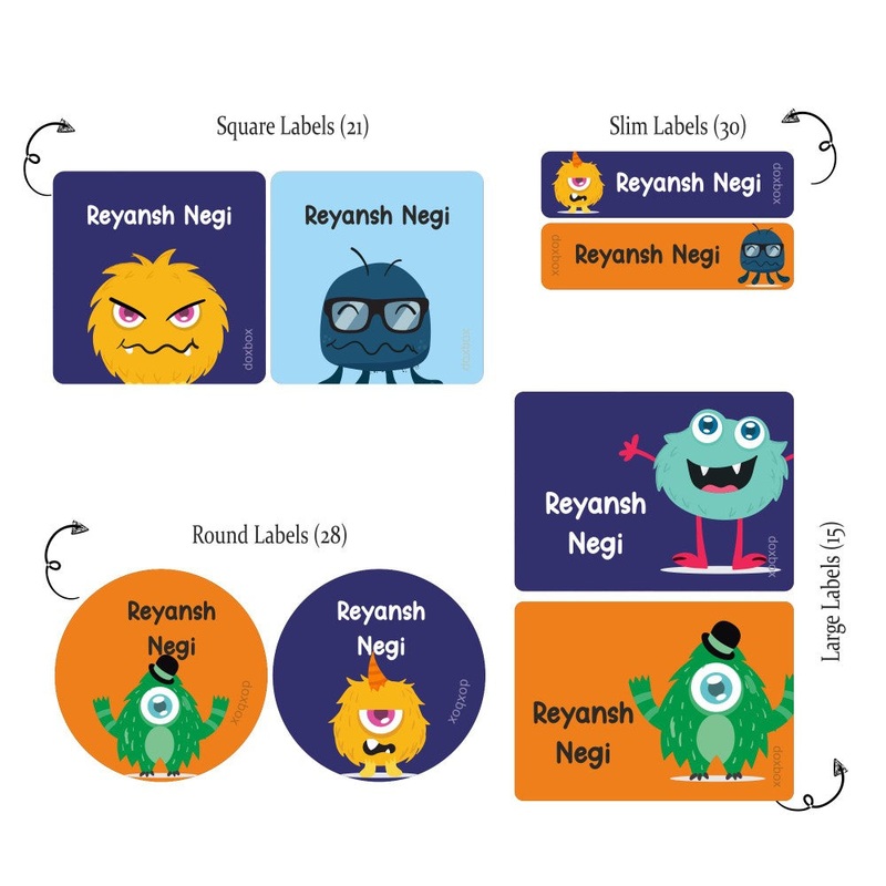 Mixed Labels – Monsters