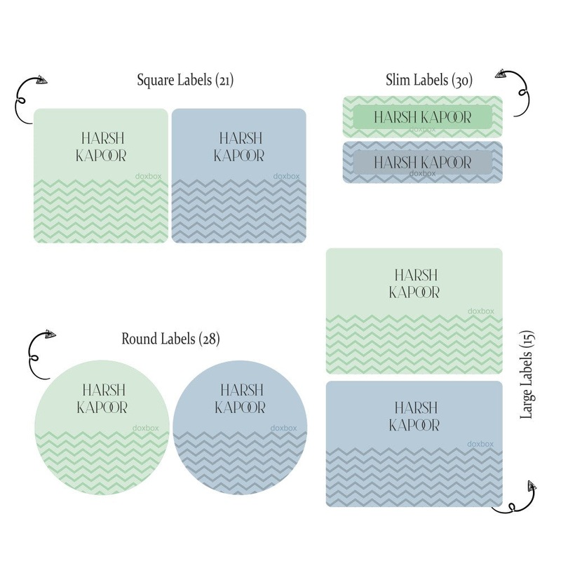 Mixed Labels – Zig Zag