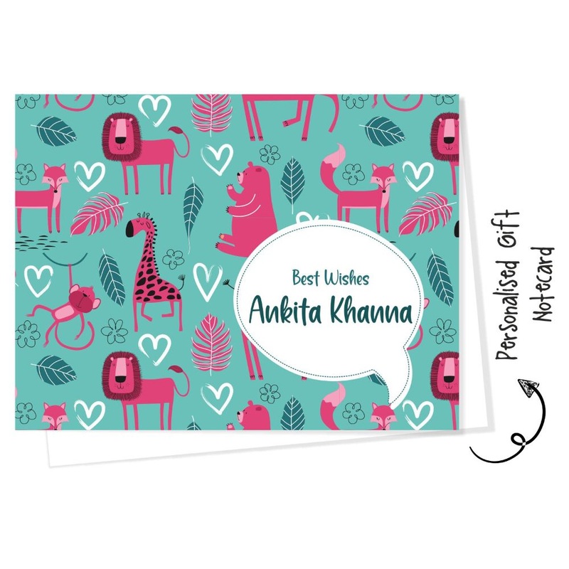 Personalised Gift Notecard – Animal Fun