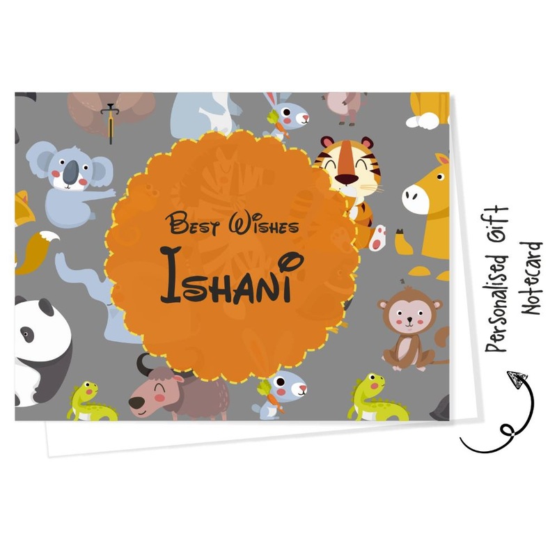 Personalised  Gift Notecard – Jungle Friends