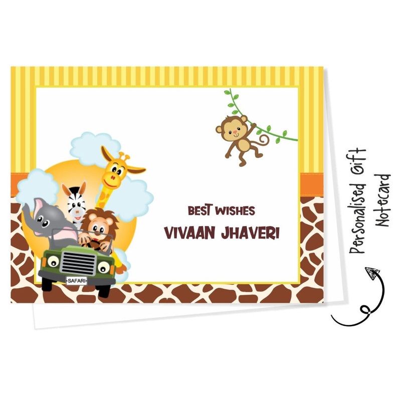 Personalised Gift Notecard -Jungle safari