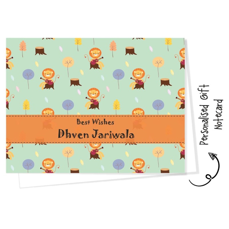 Personalised Gift Notecard –  Lion