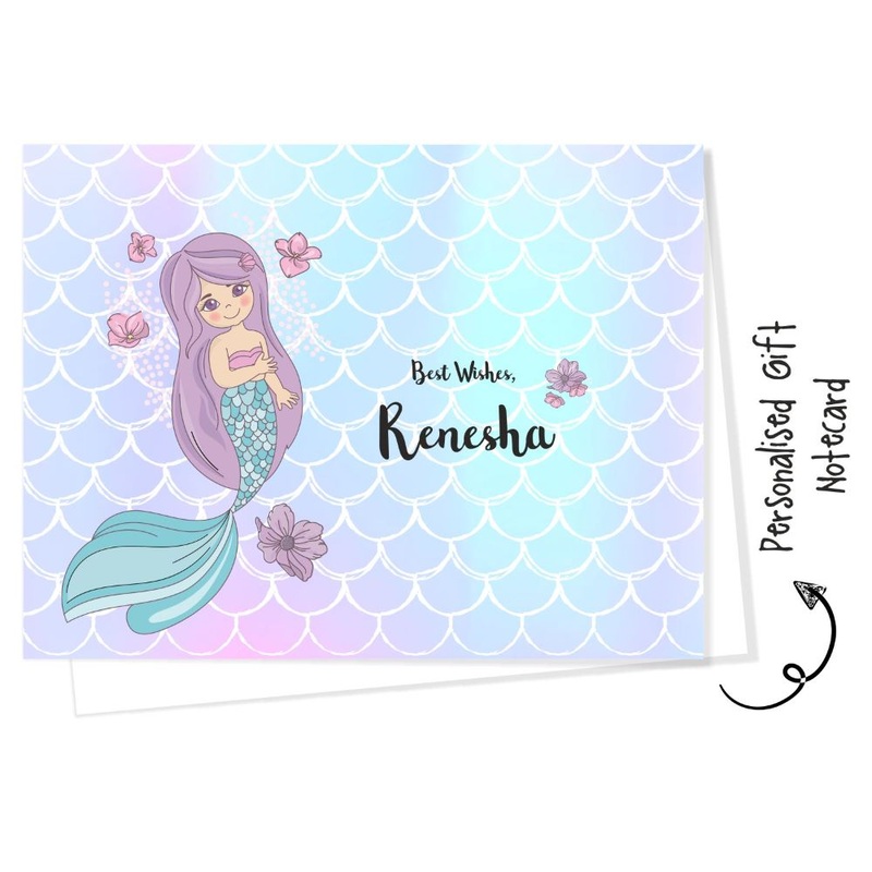 Personalised Gift Notecard – Mermaid