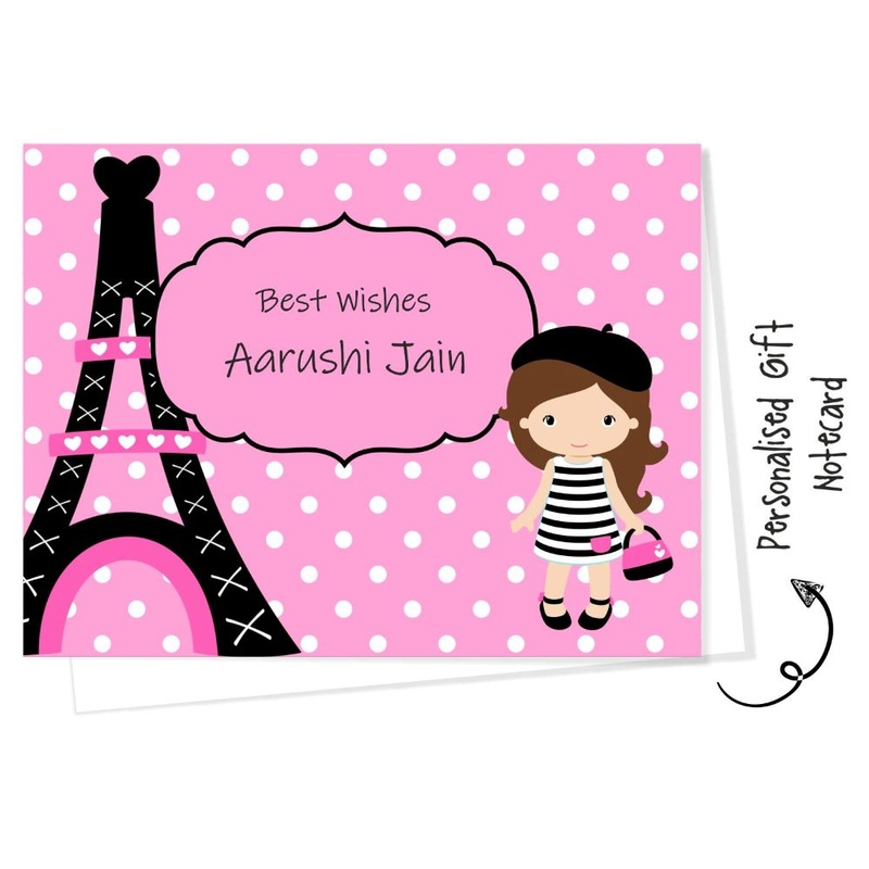 Personalised Gift Notecard – Paris Shopping