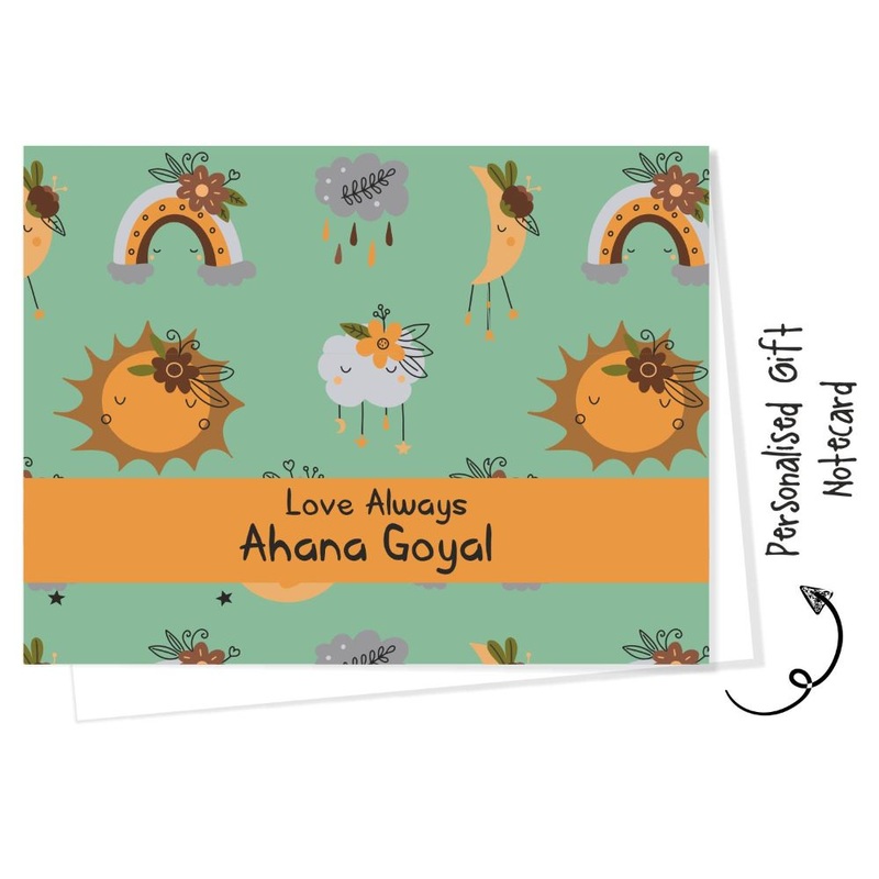 Personalised Gift Notecard – Rainbow Dreams