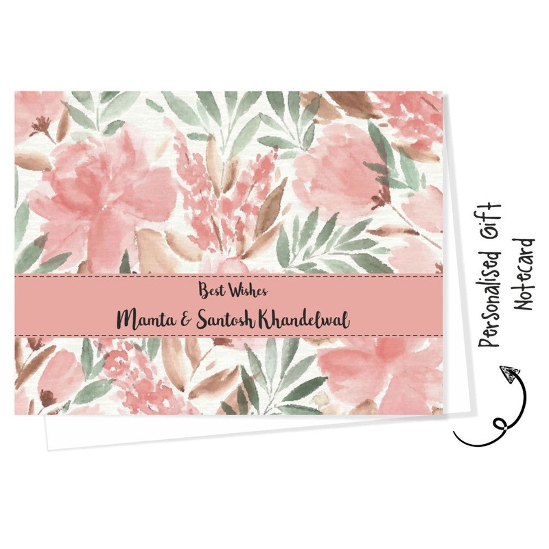 Personalised Gift Notecard -Watercolor floral