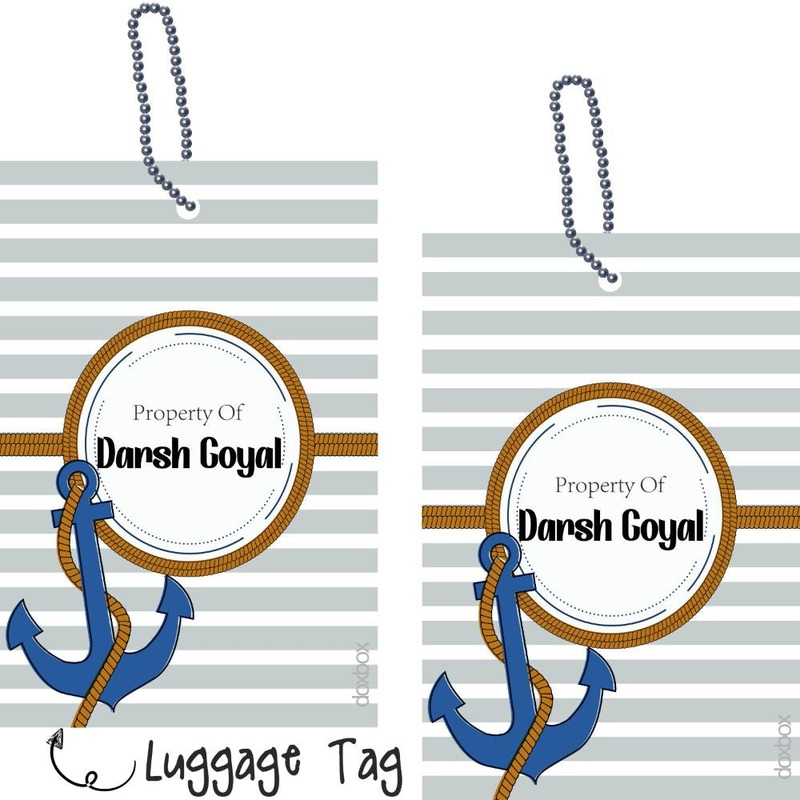 Personalised Luggage Tag – Nautical