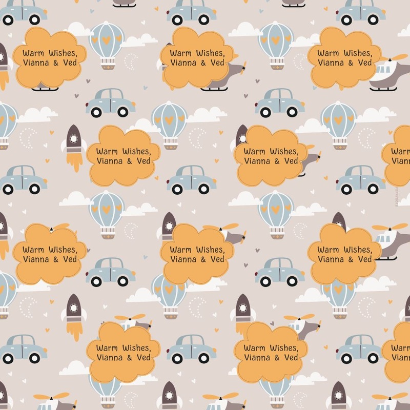 Personalised Wrapping Paper – Cute Baby