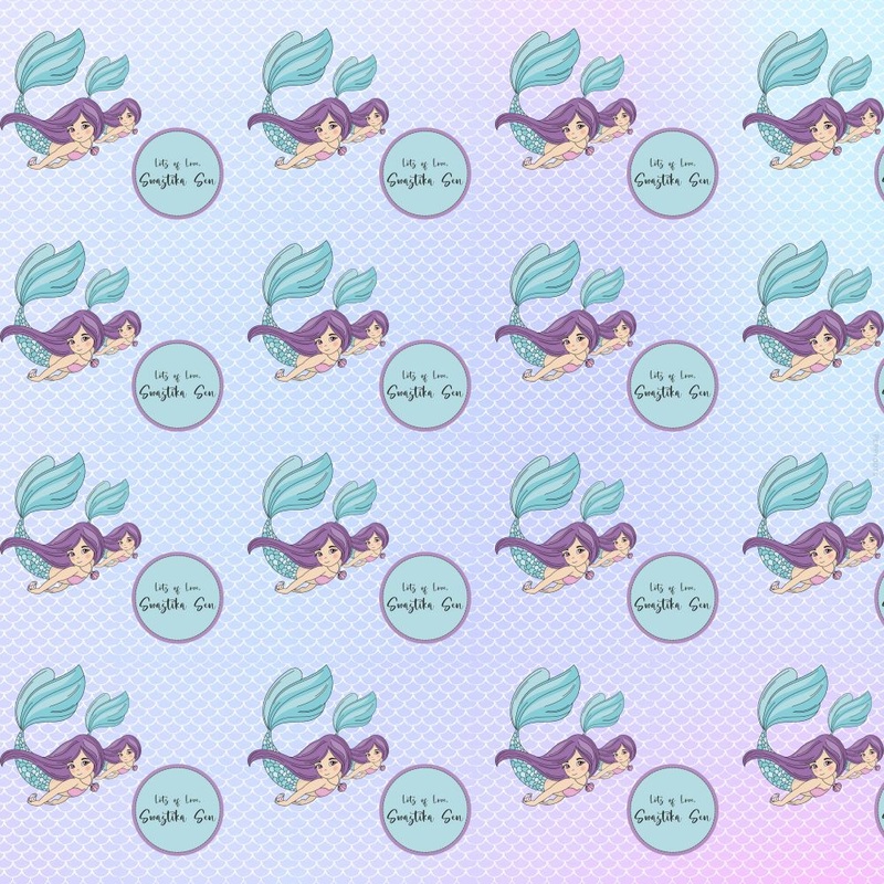 Personalised Wrapping Paper -Mermaid
