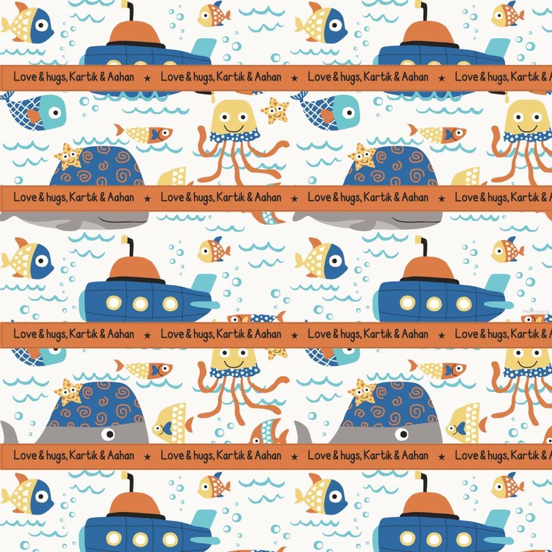 Personalised Wrapping Paper – Sea Animal
