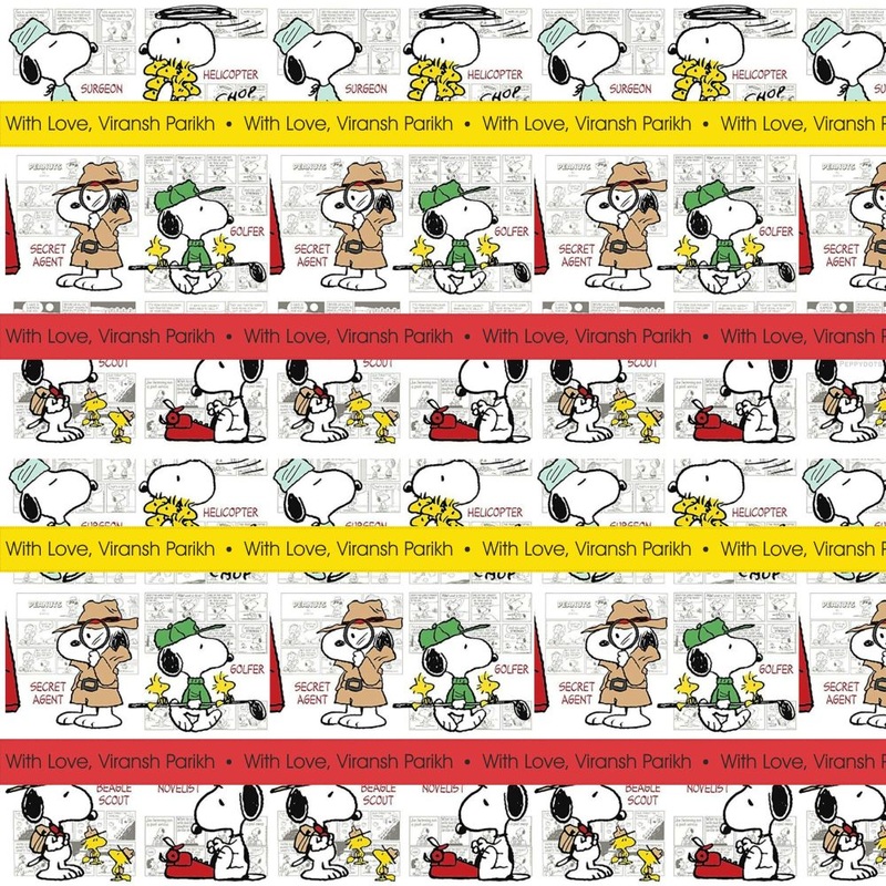 Personalised Wrapping Paper – Snoopy
